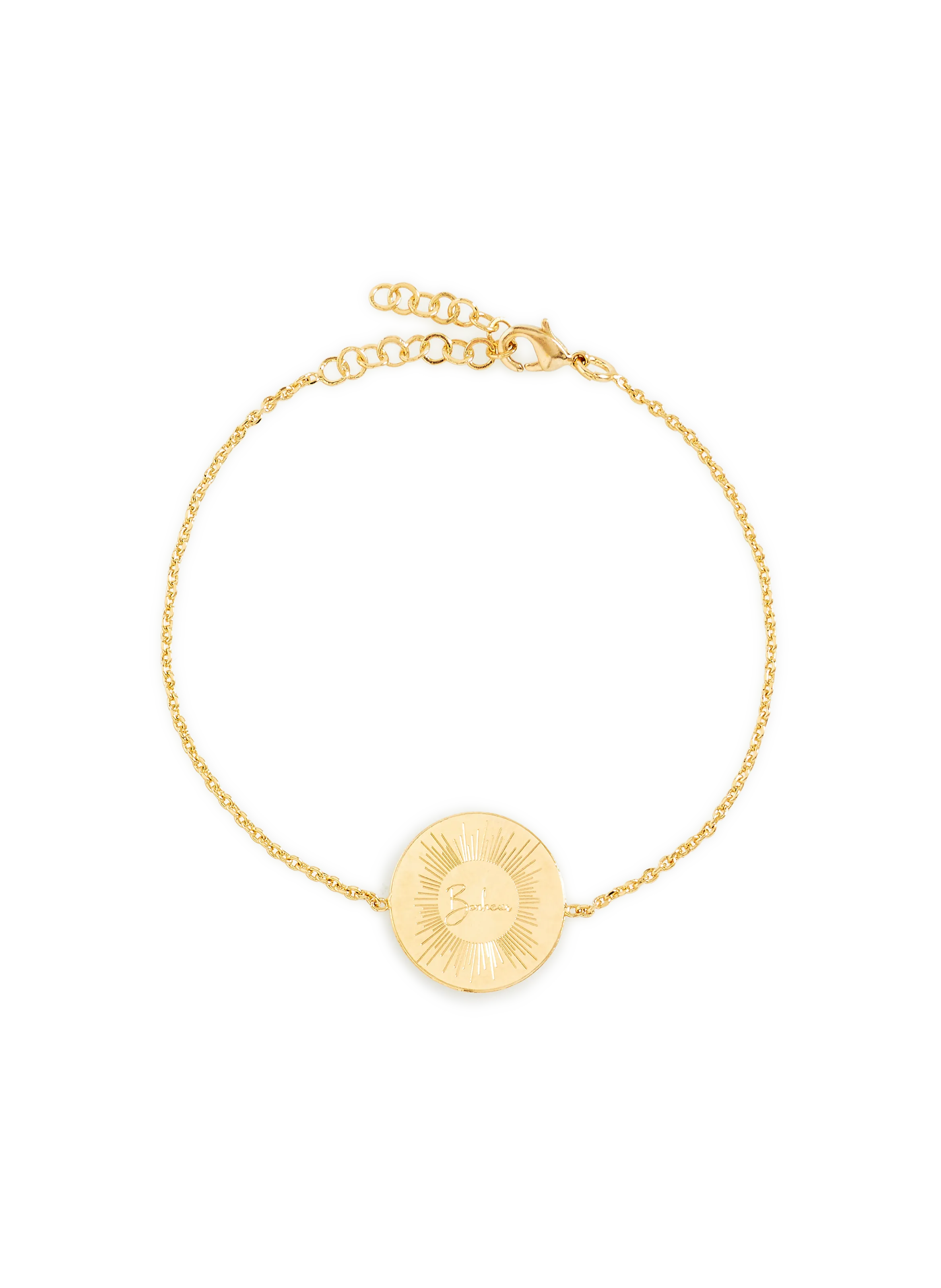 AU PRINTEMPS PARIS  Bracelet Bonheur - Doré