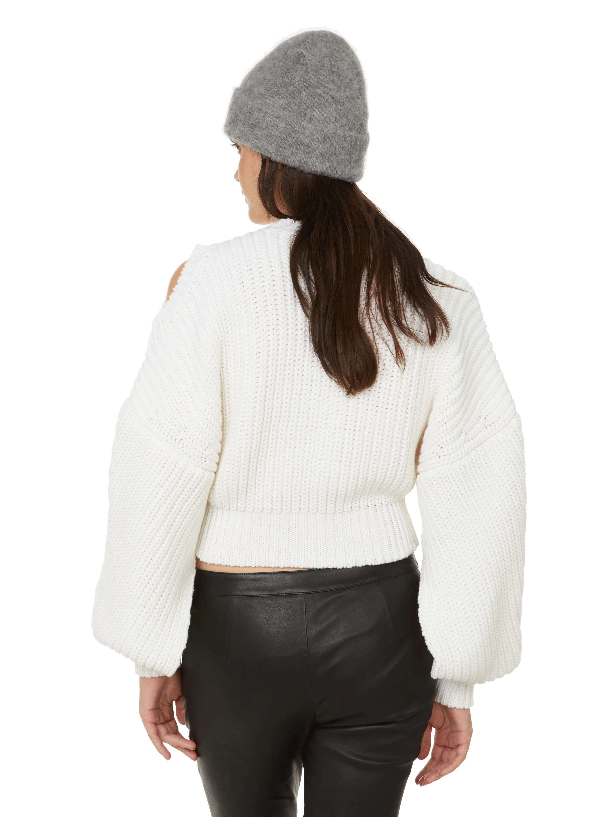 A.W.A.K.E. MODE  Pull asymétrique en laine - Beige
