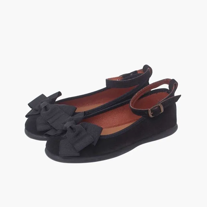 Ballerines fille Double nœud et bracelet