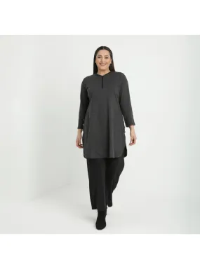 Black - Plus Size Suit