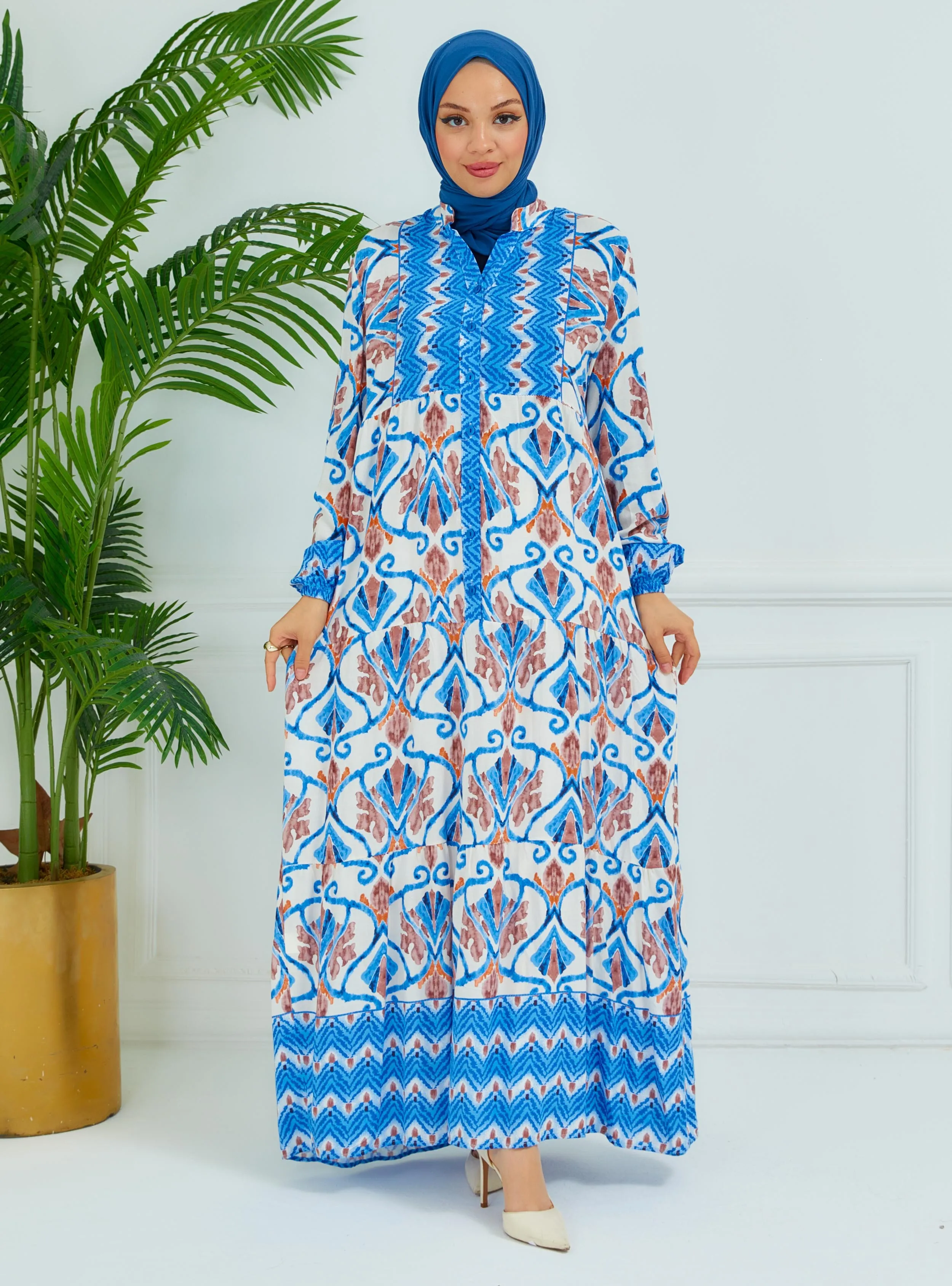 Blue - Modest Dress