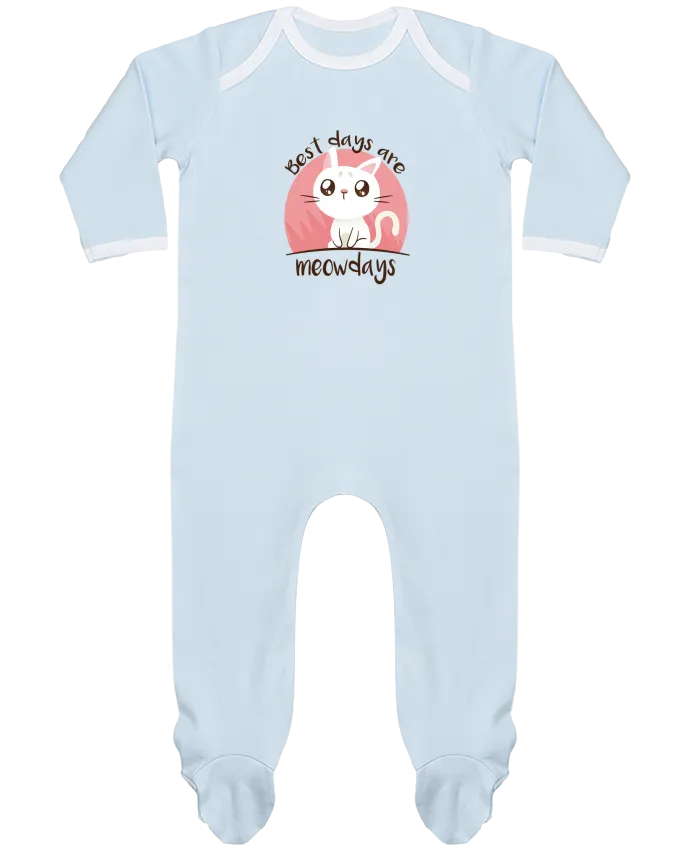 Body Pyjama Bébé Best days with Cat par cottonwander