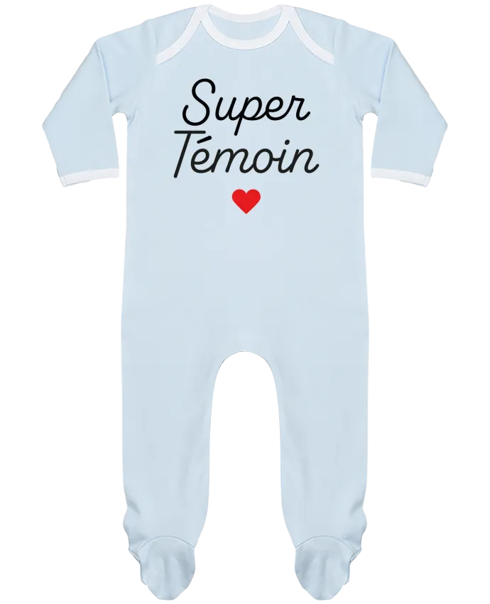 Body Pyjama Bébé Super Témoin par Mademoiselle Polly