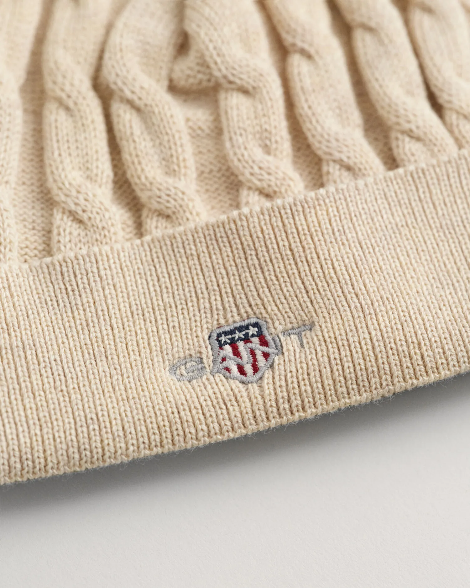 Bonnet en maille de coton torsadée Shield Baby