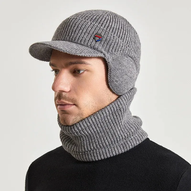 Bonnet homme cahe-oreilles et cache-cou