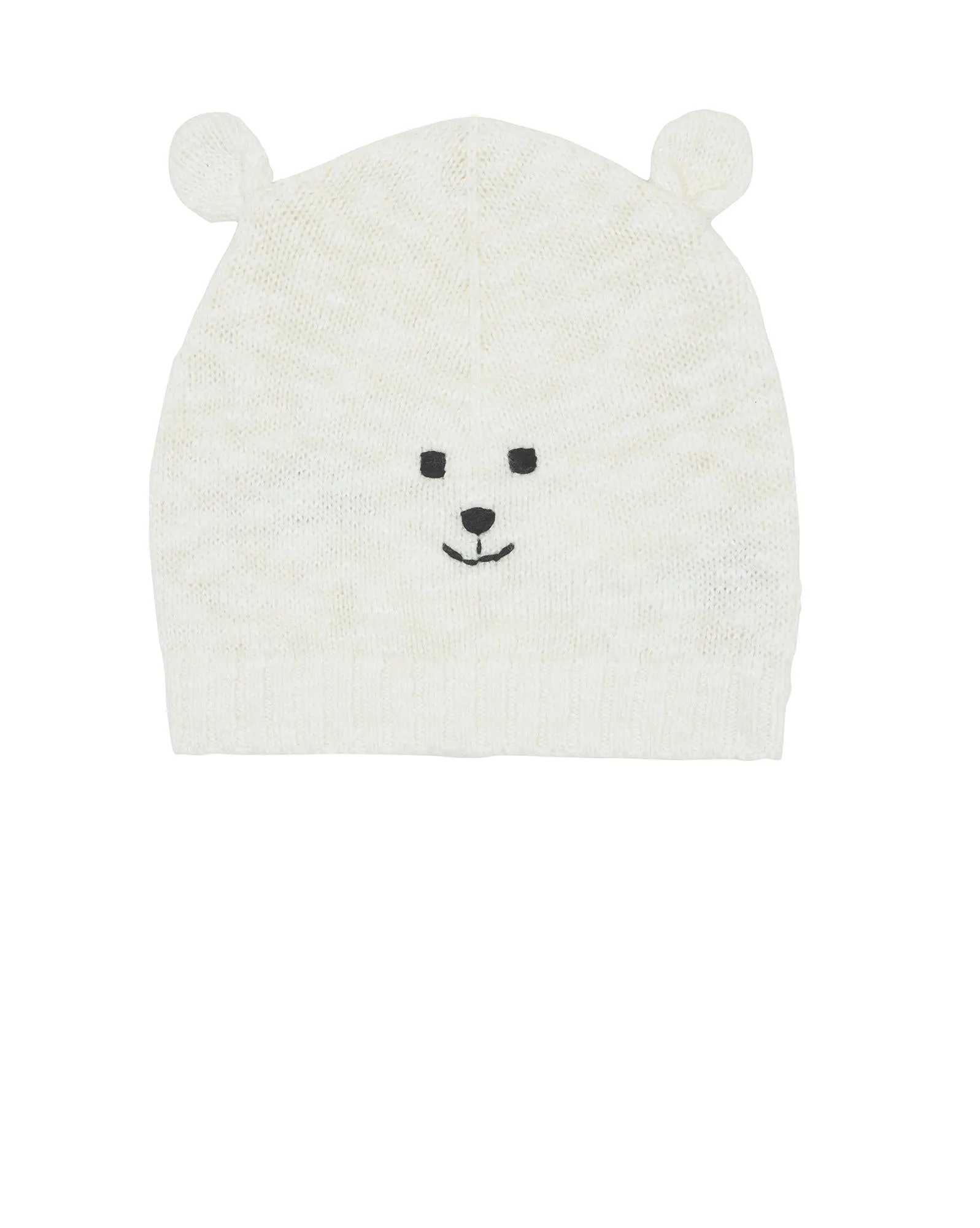 Bonnet - Teddy beige en maille jacquard