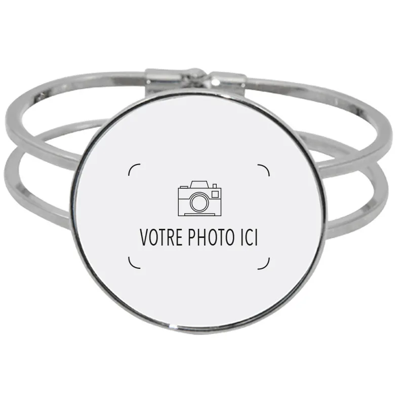 Bracelet photo de type jonc