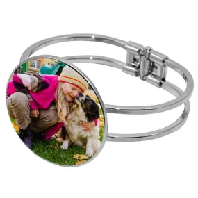 Bracelet photo de type jonc