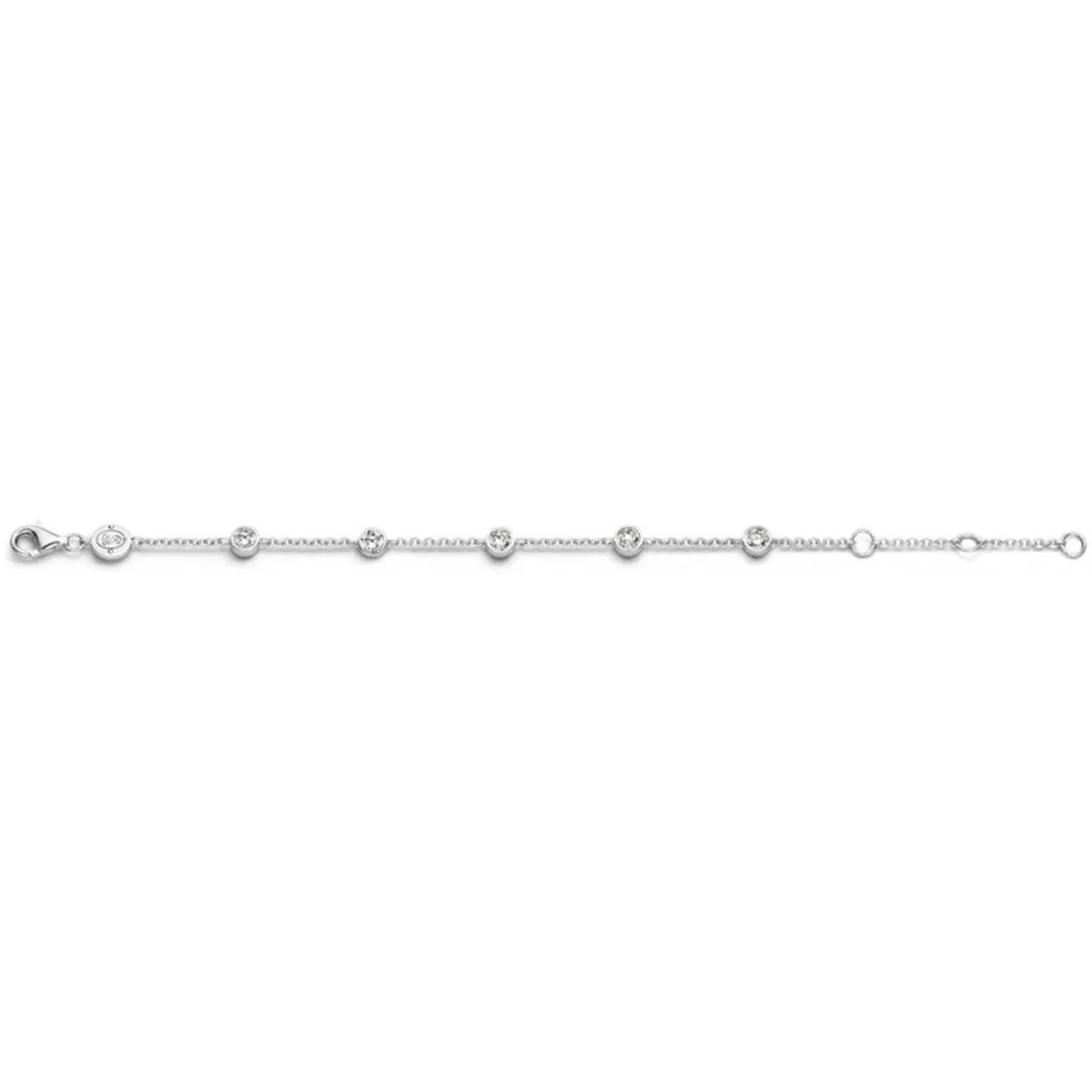 Bracelet Ti Sento 2756ZI - Bracelet Ronds Strass Argent Ti Sento Bijoux | 3 Suisses