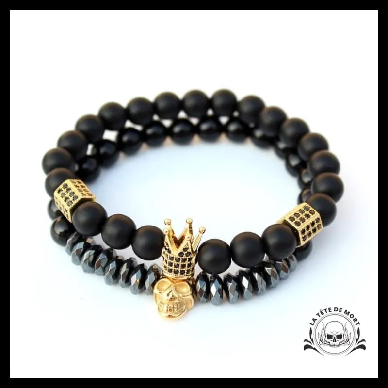 Bracelet Tête de Mort Grand Roi