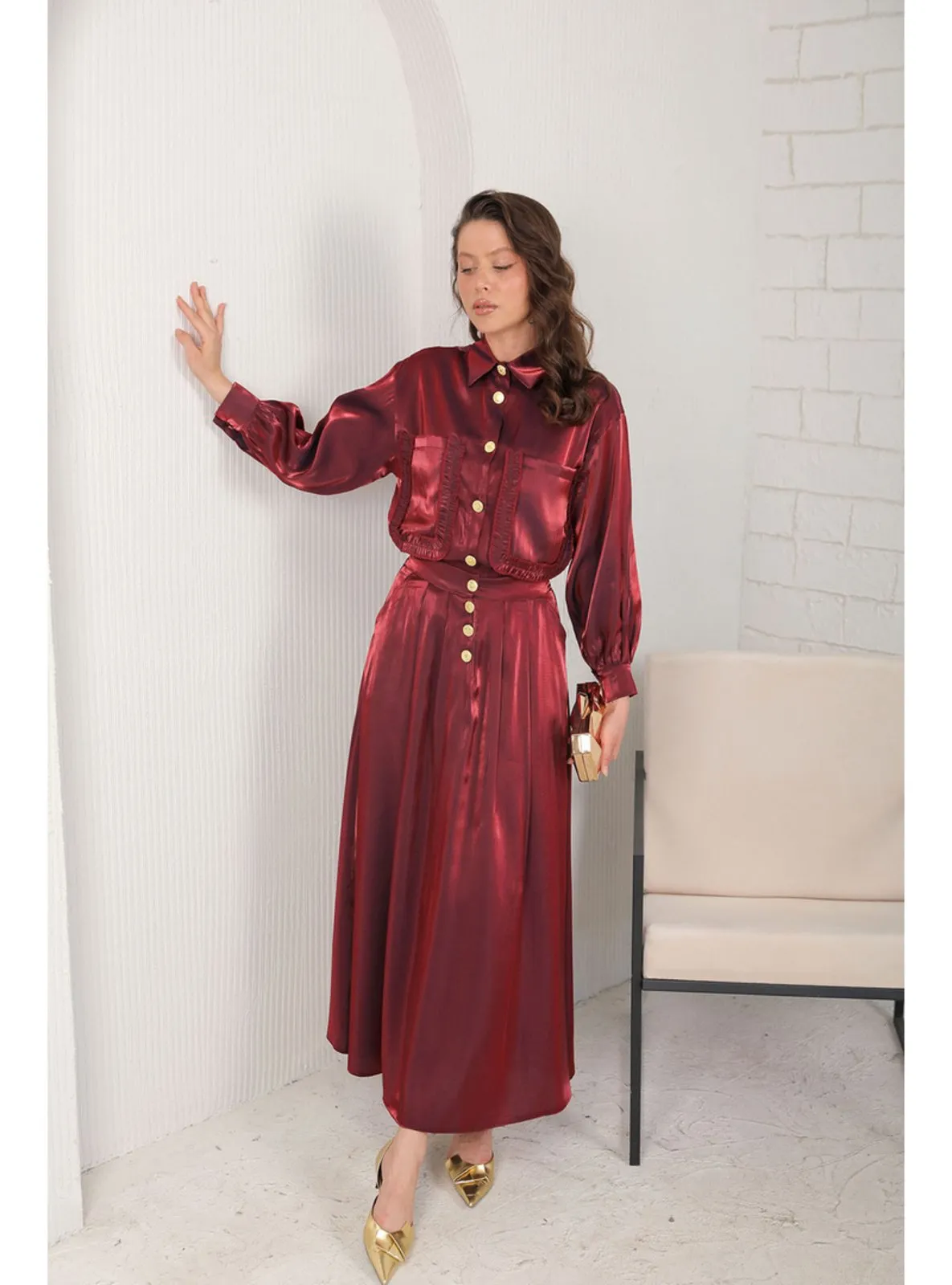 Burgundy - Suit