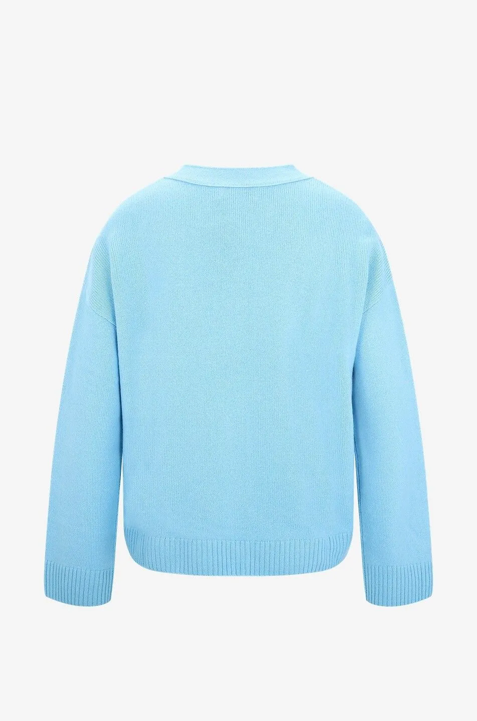 Cardigan boxy à col V en cachemire