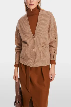 Cardigan en maille ctelée