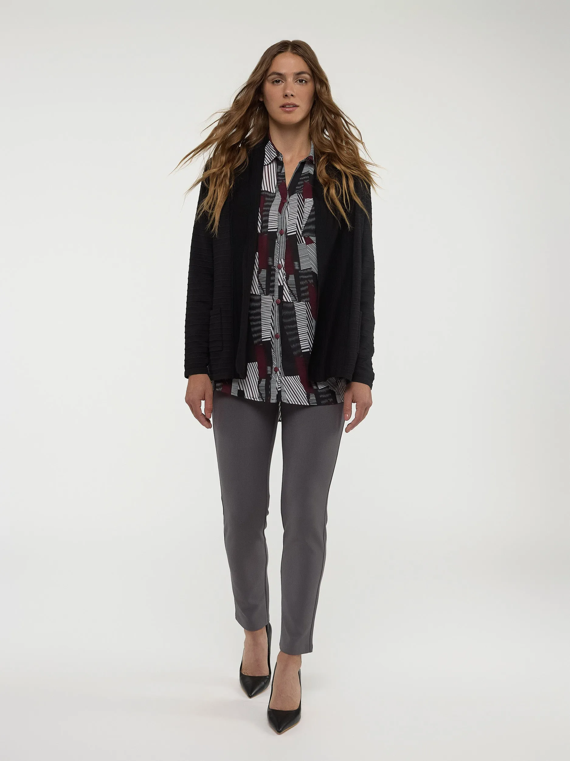 Cardigan en tricot ouvert