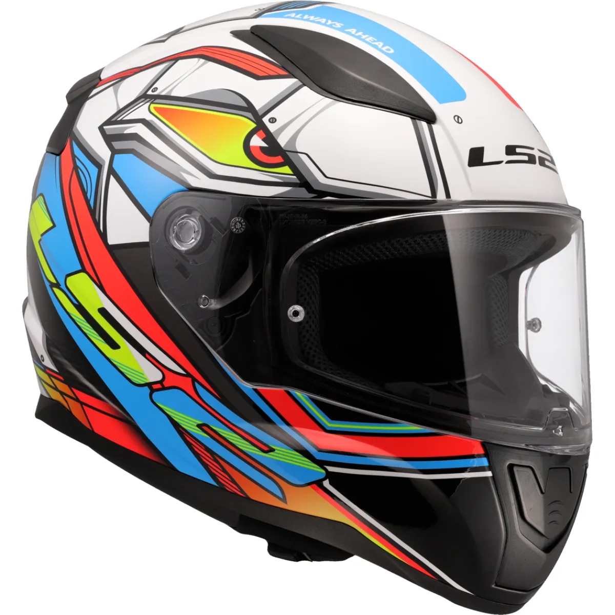 Casque Ls2 FF353 Rapid II Xdron Blanc Orange Fluo - Casque Intégral