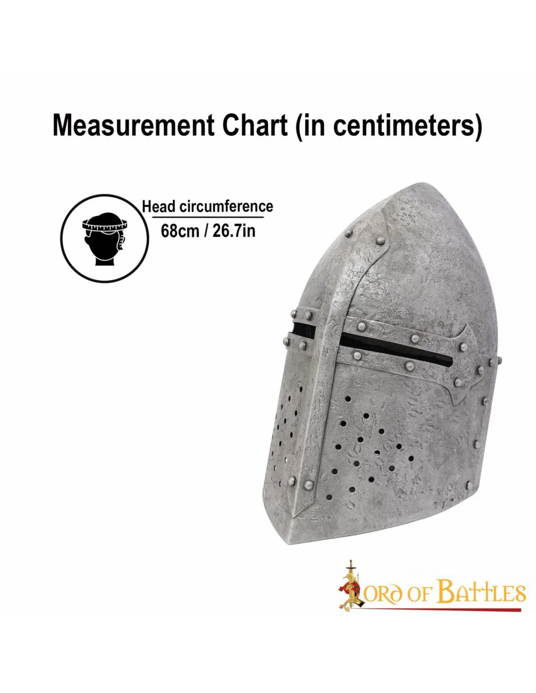 Casque médiéval conique SugarLoaf, 14ème siècle ⚔️ Boutique Épées