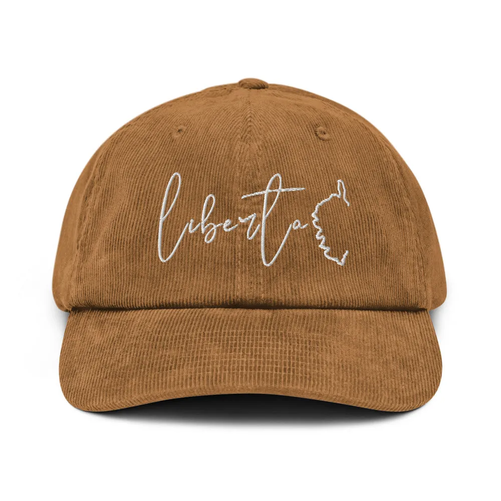 Casquette en velours ctelé Libertà