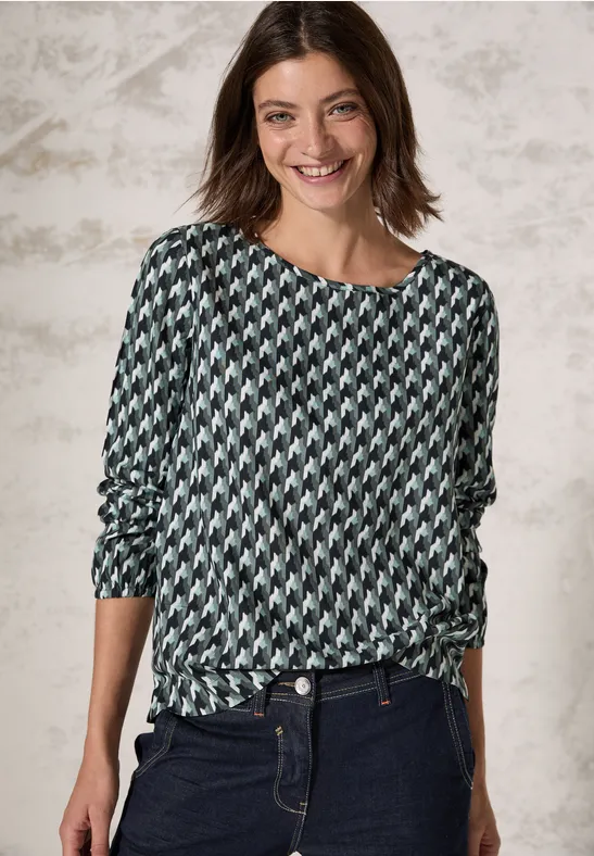 CECIL Blouse à imprimé graphique 