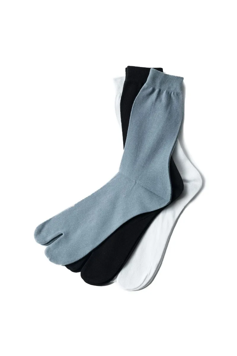 Chaussettes Japonais montantes unies Couleur Noir