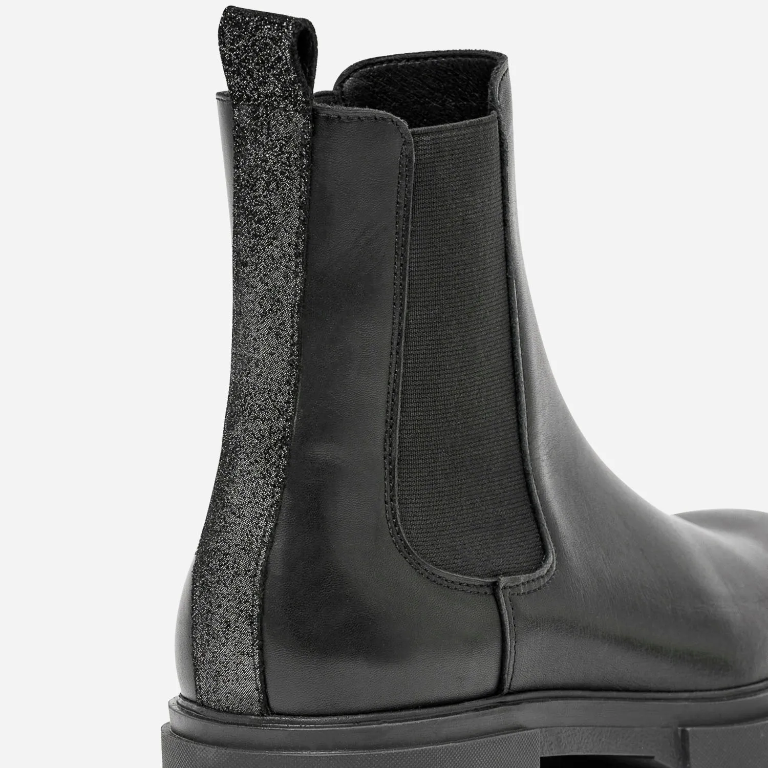 Chelsea boots TEXTO noir en cuir - Boots / bottines Femme | ERAM