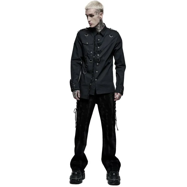 Chemise Asymétrique 'Dobraa' Noire
