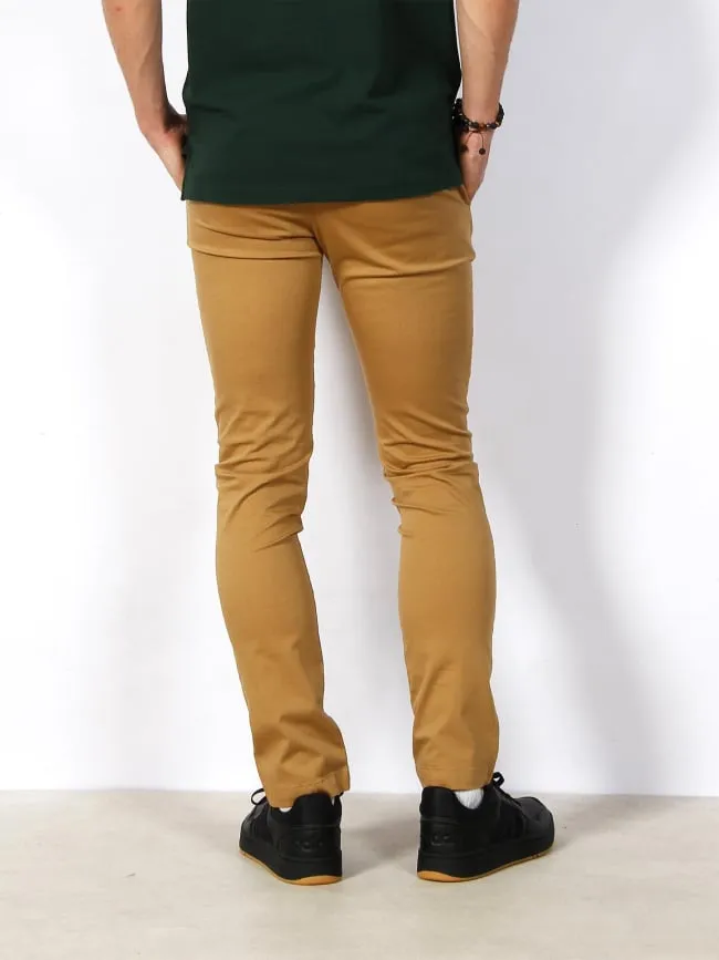 Chino bleecker print marron clair homme - Tommy Hilfiger | wimod
