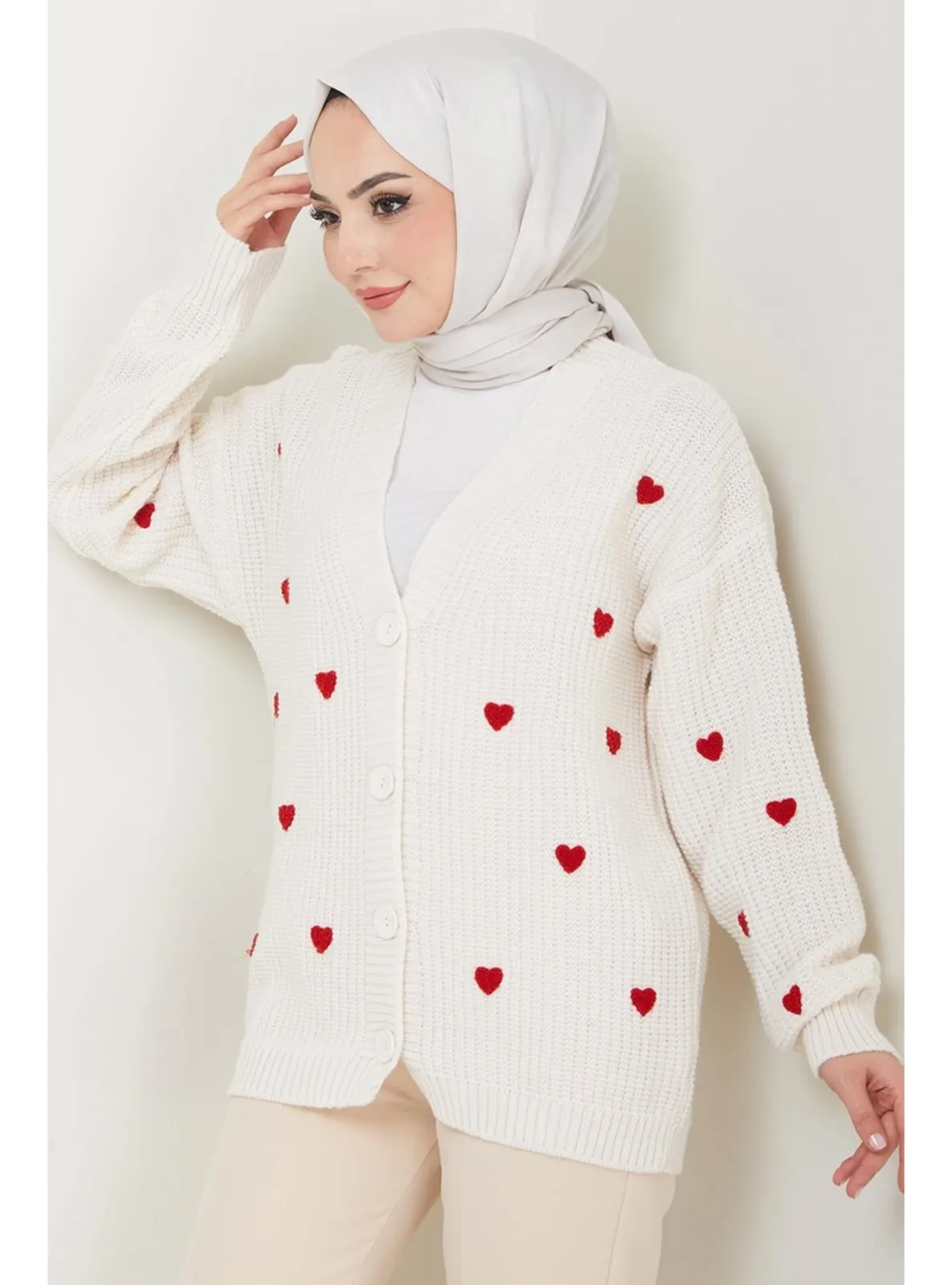 Cream - Knit Cardigan