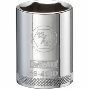 DeWALT DWMT86451OSP Douille 13/16" x 6 pans courte à prise 1/2"