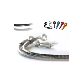 Durite de frein arrière TECNIUM - Couleurs de durite et de raccords au choix - 750 FZ 1985-1988