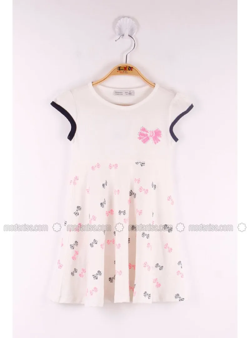 Ecru - Girls` Dress