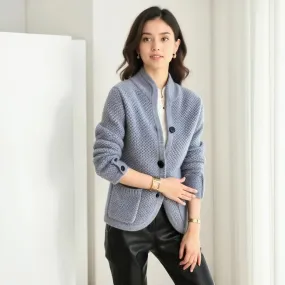 Edda - Cardigan élégant en cachemire avec bouton