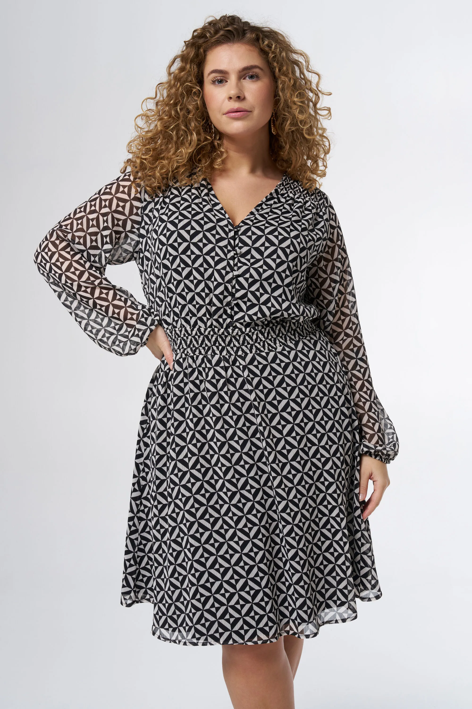 Femmes Robe à imprimé graphique  | MS Mode