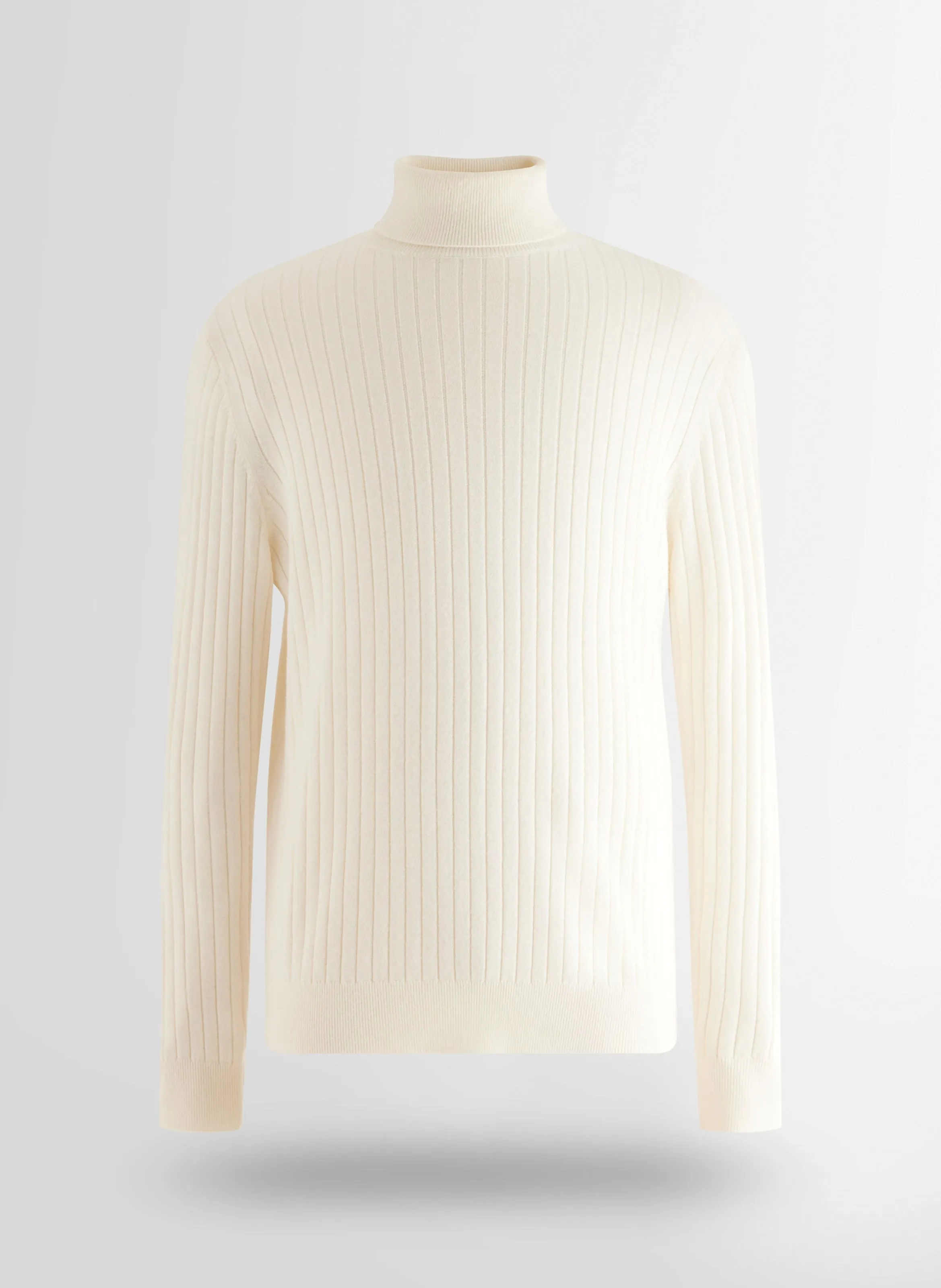 FUSALP  Pull armand en laine - Blanc
