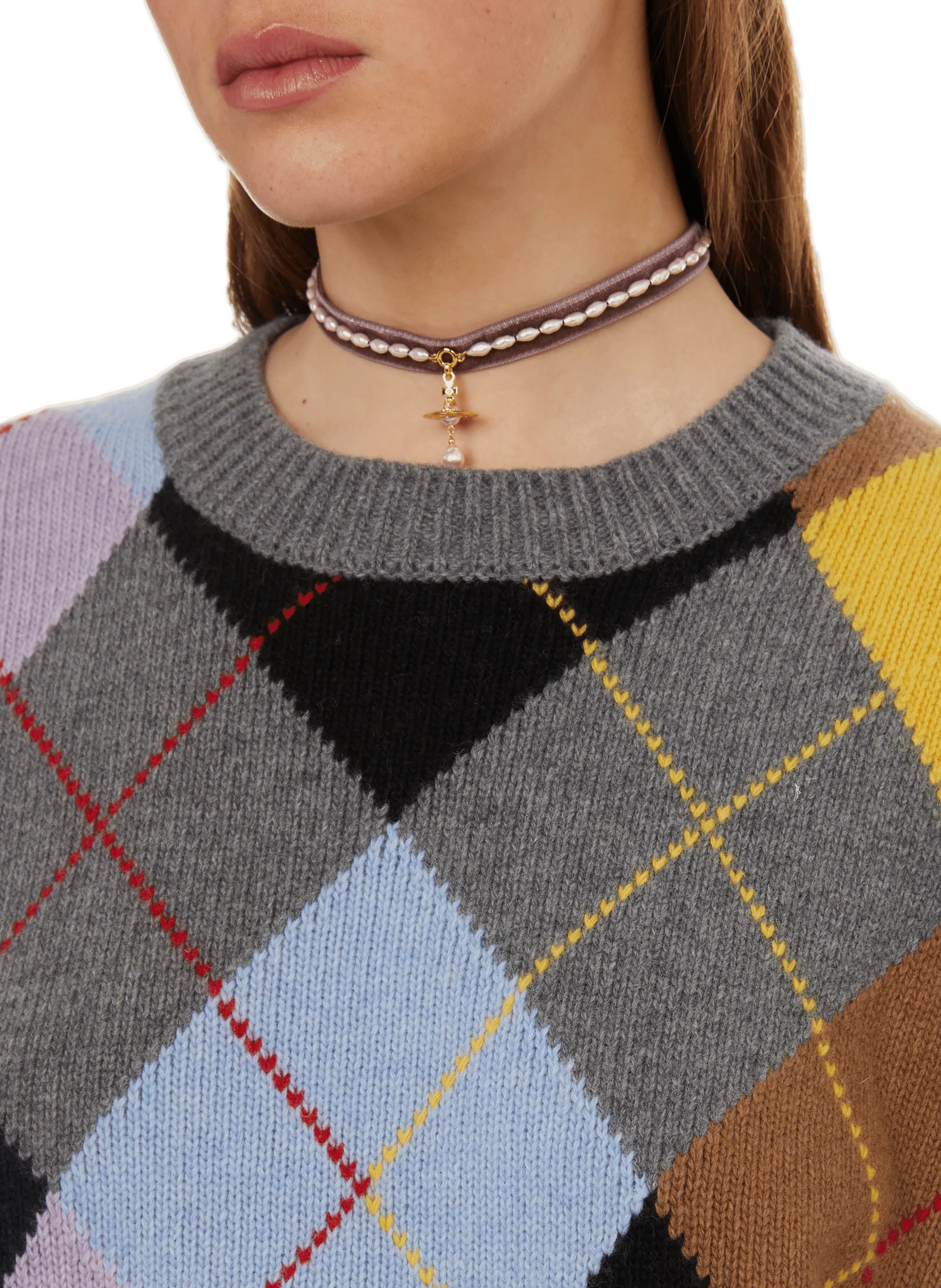 GANNI  Pull en laine - Gris