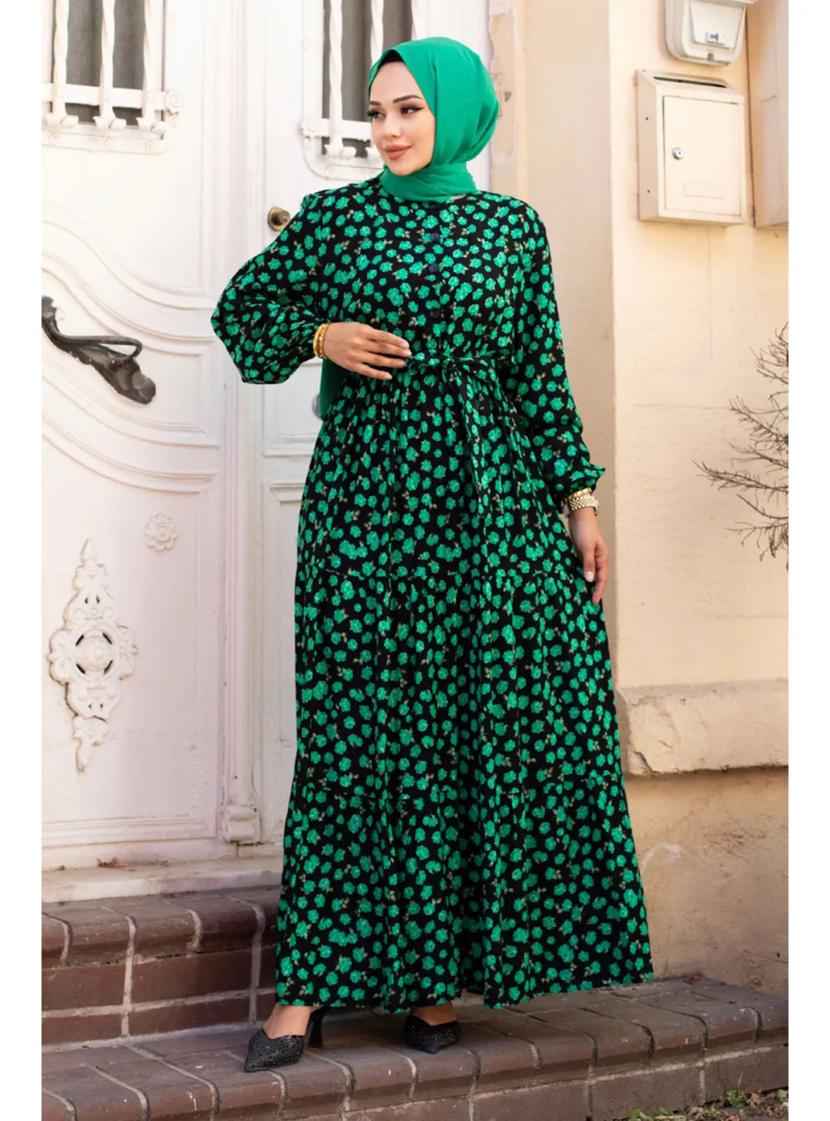 Green - 300gr - Modest Dress