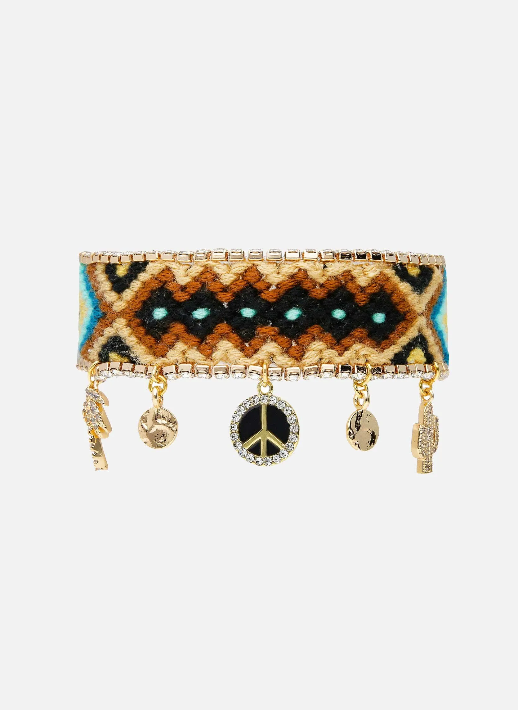 HIPANEMA  Bracelet brésilien tressé marley - Noir