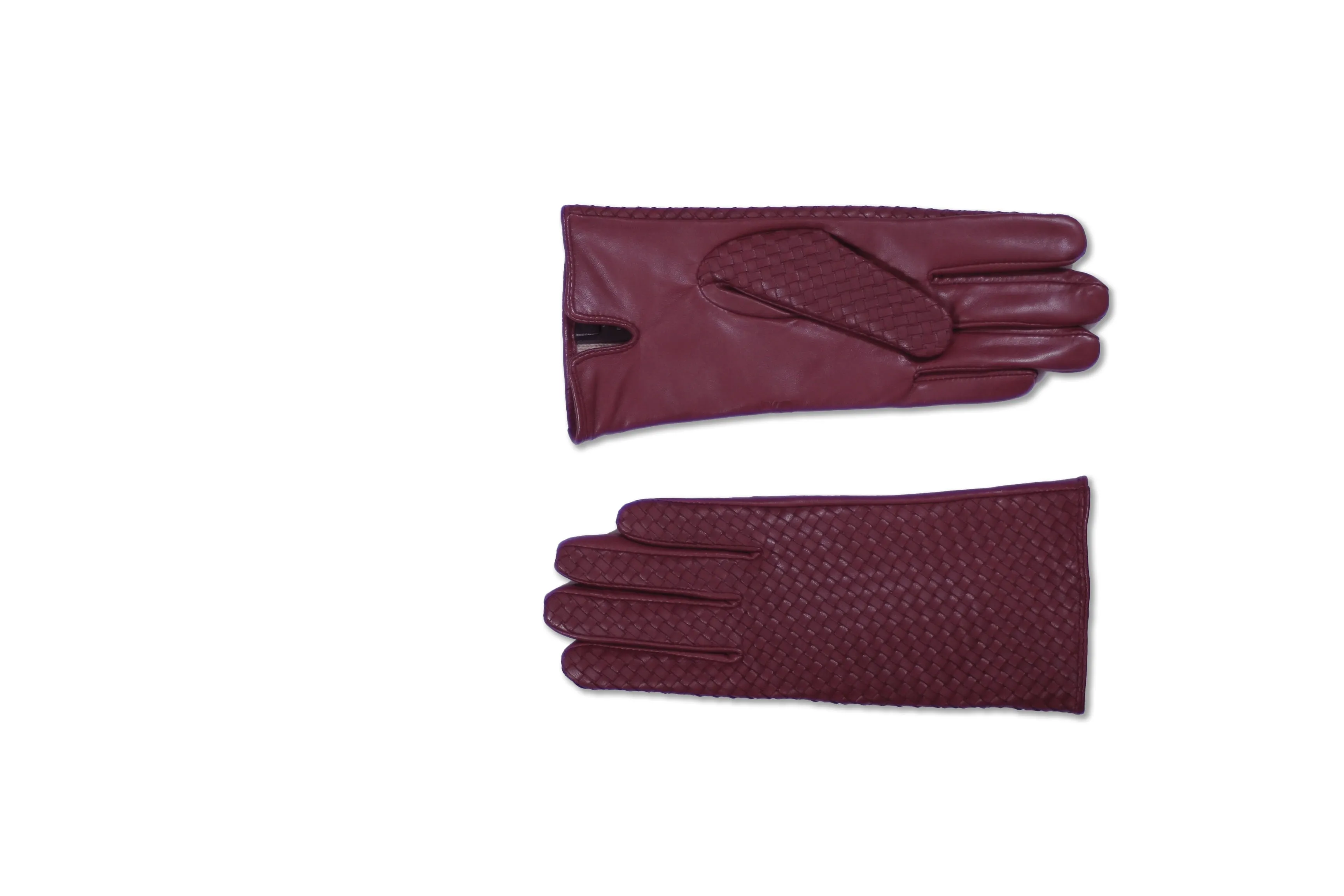 Hiso - Nappa Leather Basket Weave Gloves