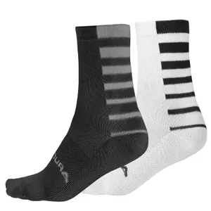 Hommes Chaussettes Coolmax® rayées (lot de 2 paires) - Bleu électrique