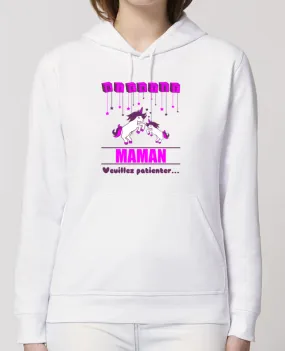 Hoodie Bientôt Maman, licorne Par Benichan