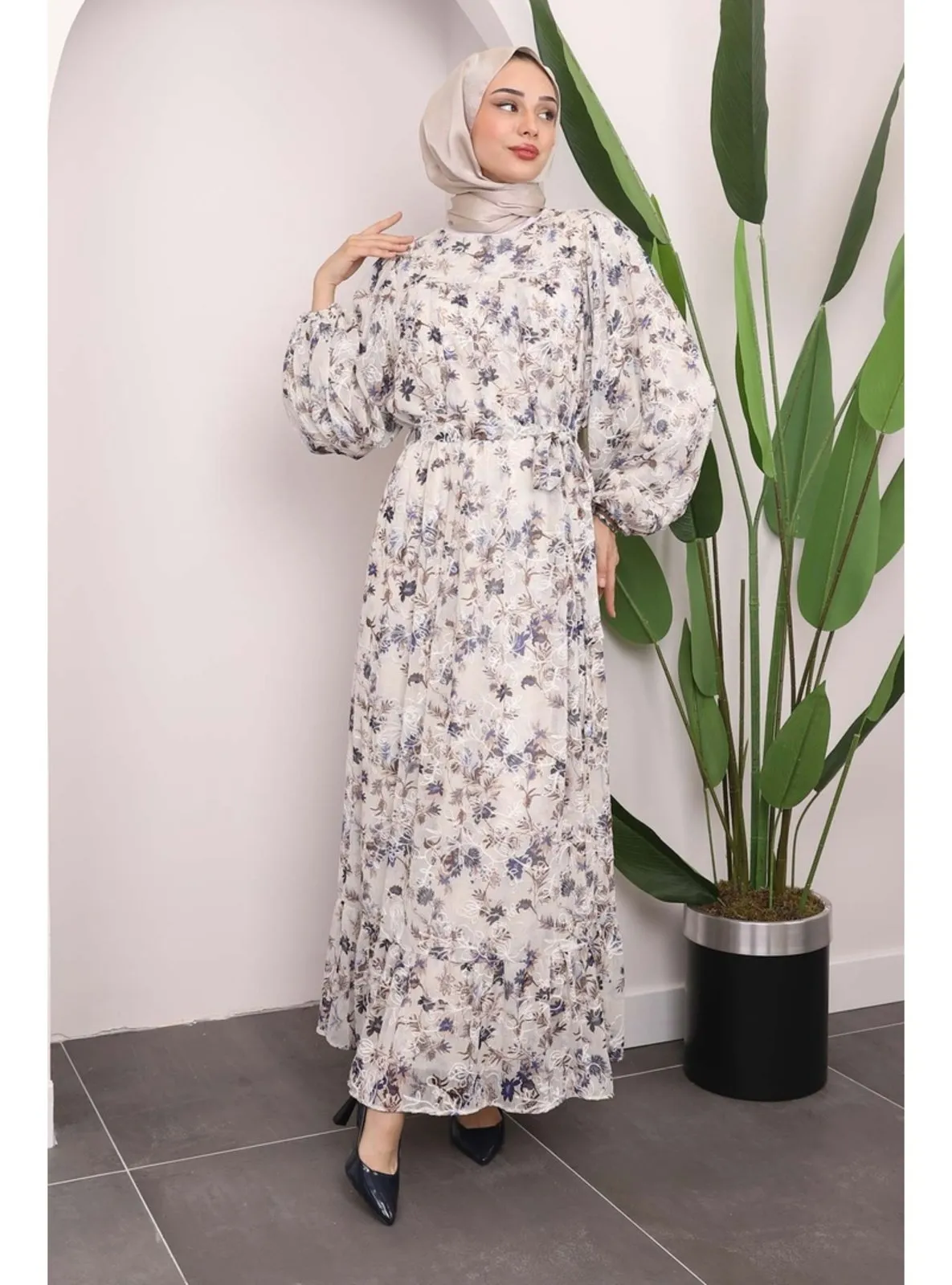 Indigo - Fully Lined - Modest Dress