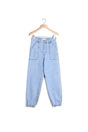 Jean en denim délavé