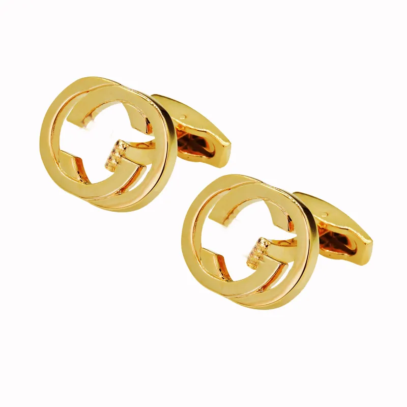 Luxurys Designer Brand Bouton De Manchette Bijoux De Mode De Haute Qualité Hommes Lettres Classiques Boutons De Manchette Chemis
