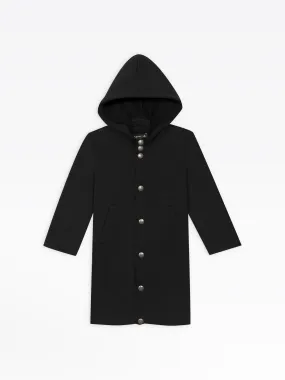 manteau ivan noir capuche amovible
