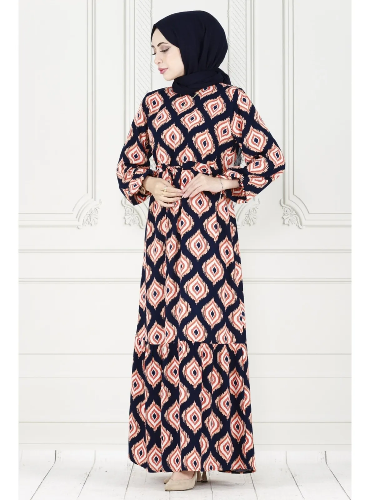 Navy Blue - Modest Dress
