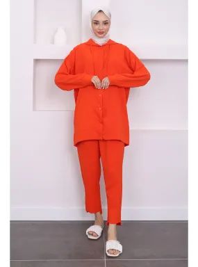 Orange - Unlined - Suit