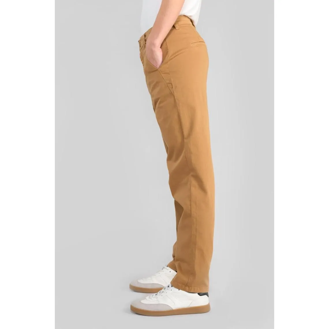 Pantalon chino ERLE beige Nell en coton | 3 Suisses