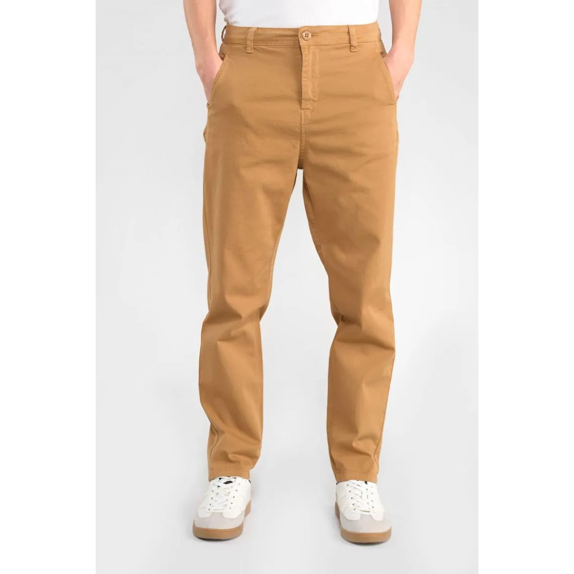Pantalon chino ERLE beige Nell en coton | 3 Suisses