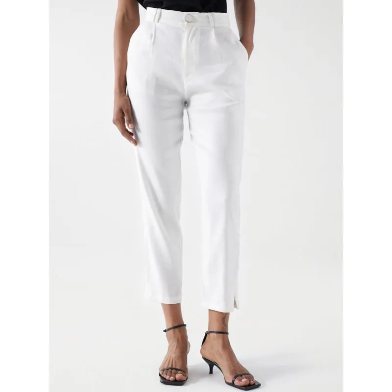 Pantalon léger fluide noir femme - Armani Exchange | wimod