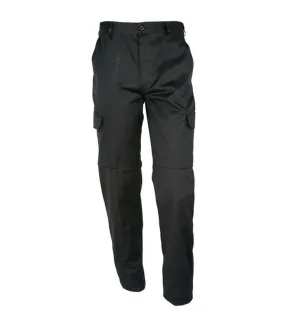 Pantalon treillis militaire basic Polycoton noir pas cher