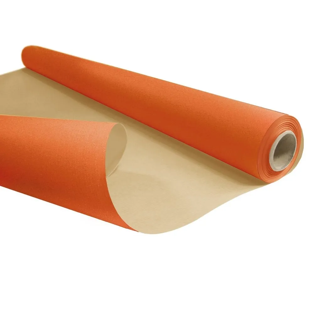 Papier kraft vergé orange 0,80x40 m